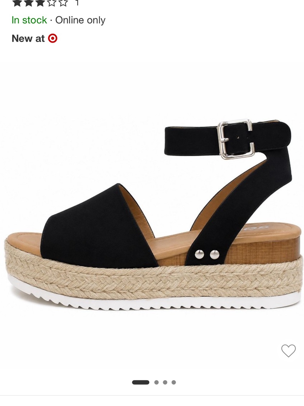 Black Platform Sandals with Ankle Strap